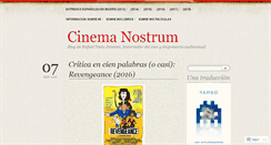 Desktop Screenshot of cinemanostrum.com