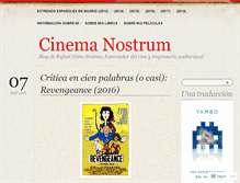 Tablet Screenshot of cinemanostrum.com